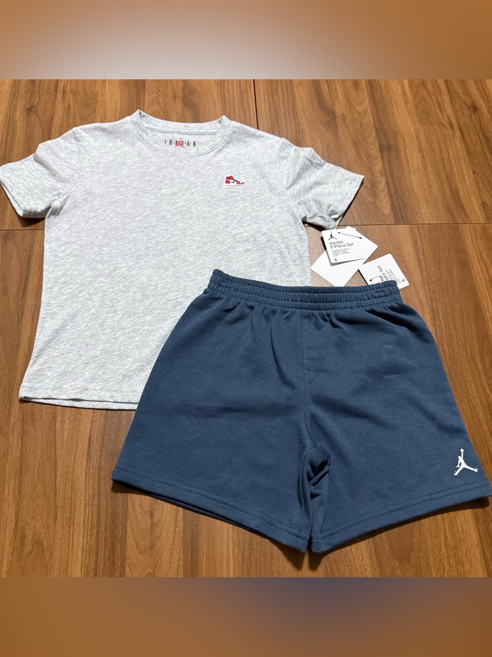Jordan Boys 2 Piece Matching Outfit Set Size 6 Shirt and shorts New